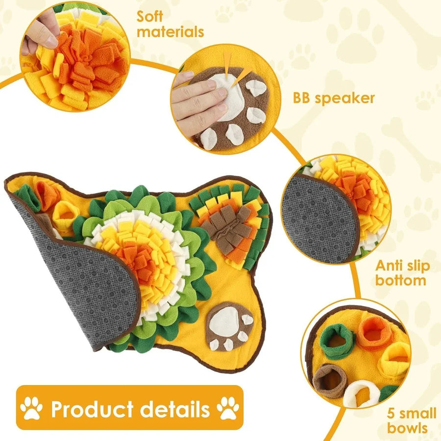 Novapet™ Premium Snuffle Mat | Interactive Slow Feeder & Enrichment Mat for Dogs & Cats